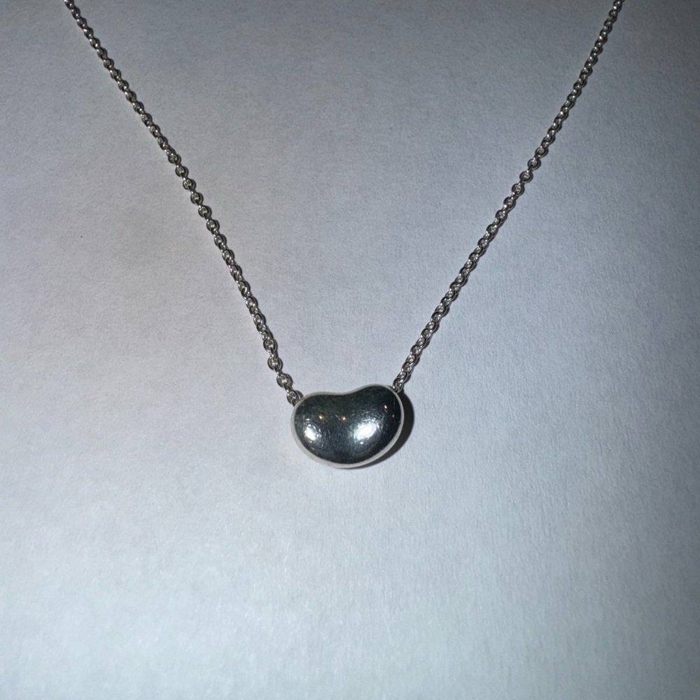 Tiffany & Co. Silver Bean Necklace